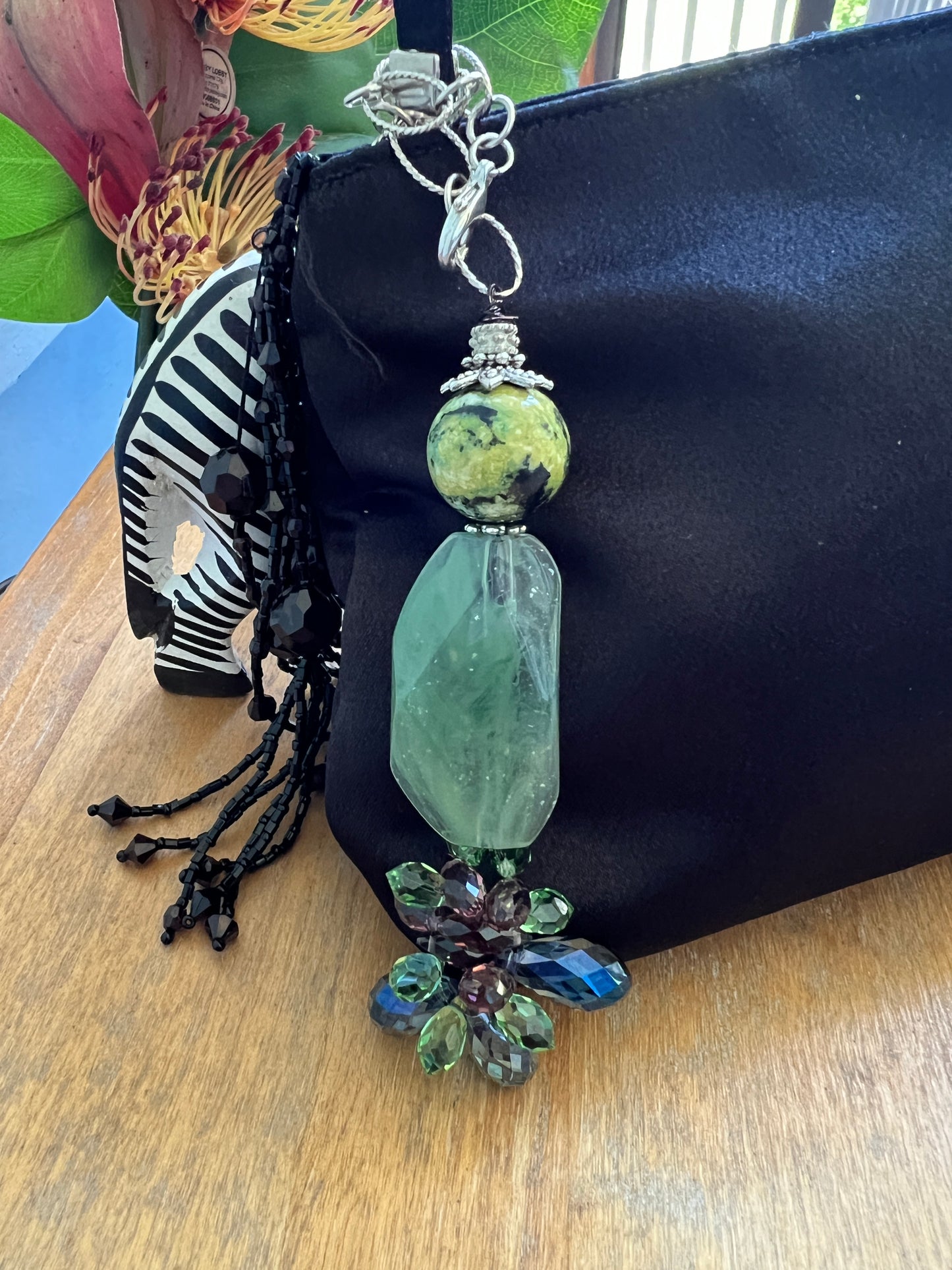 Sparkles of purple, blue and green